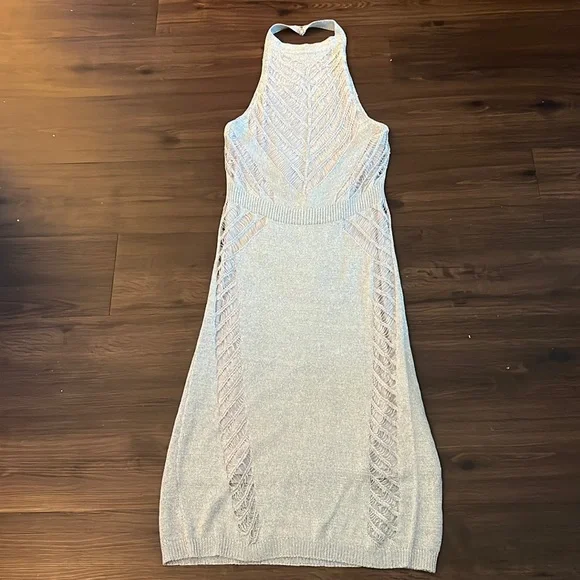 bebe backless dress Bebe Button-Up Bow Mini Dress